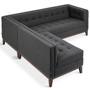 Atwood Bi-Sectional by Gus Modern - Color: Black (ECSFATWO-ECLGATWO-ui-wn)