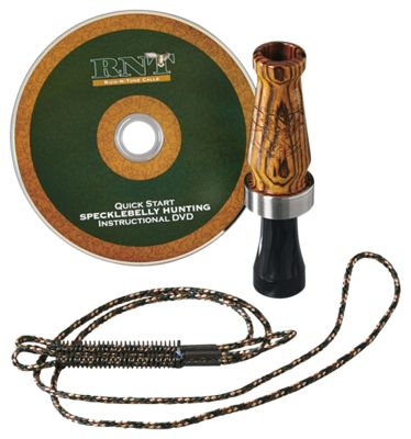 Rich-N-Tone Bocote Speck Goose Call and DVD Combo