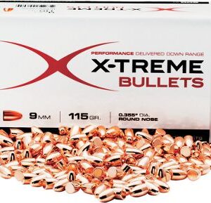 X-Treme Bullets Copper Plated Pistol Bullets - XB38F125B500